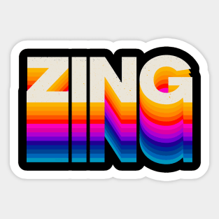 4 Letter Words - ZING Sticker